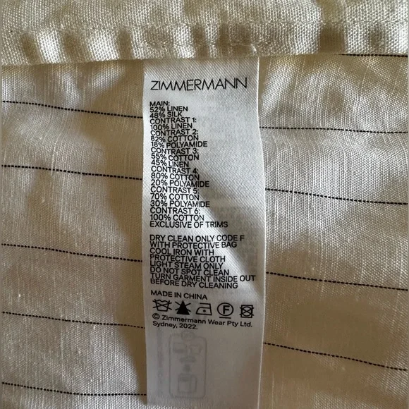 NWT $695 Zimmerman LUMINOSITY PATCH LACE PANT SIZE: AU 2, US 6-8
COLOUR: CREAM - Picture 10 of 14